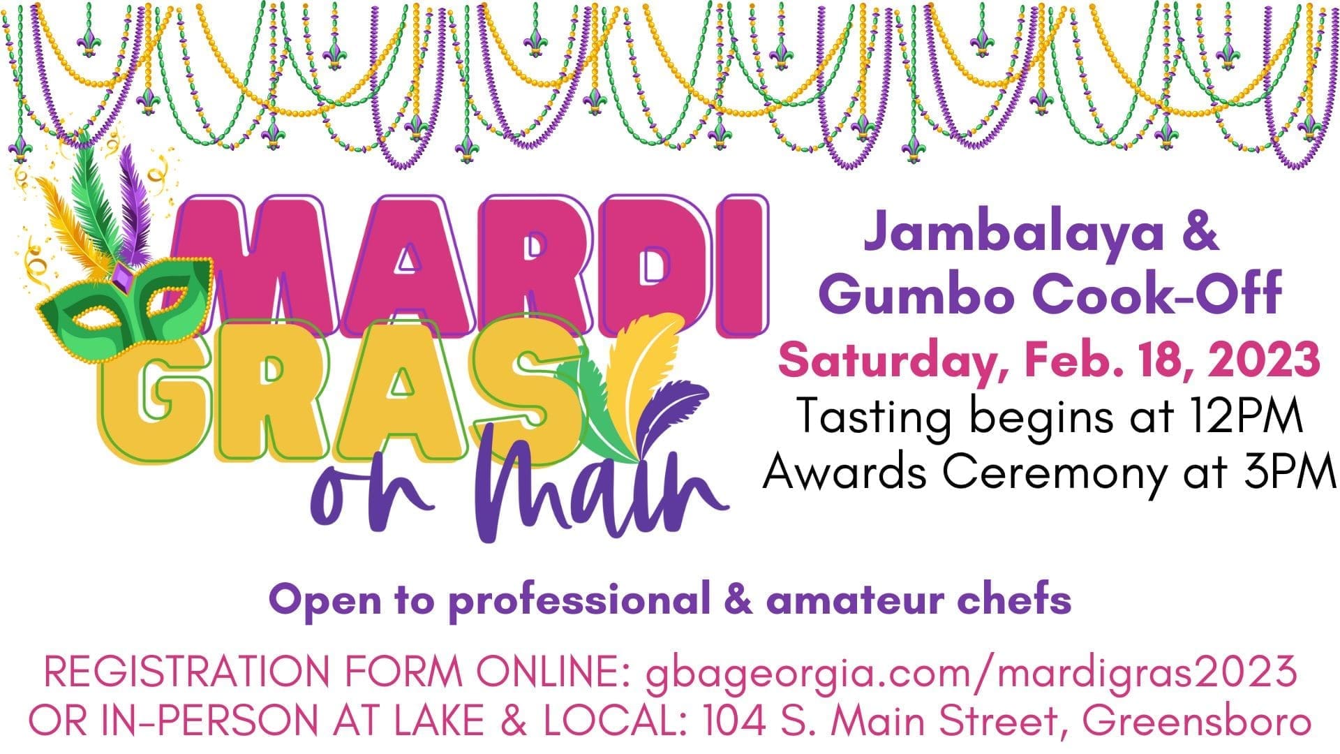 Mardi Gras on Main flyer