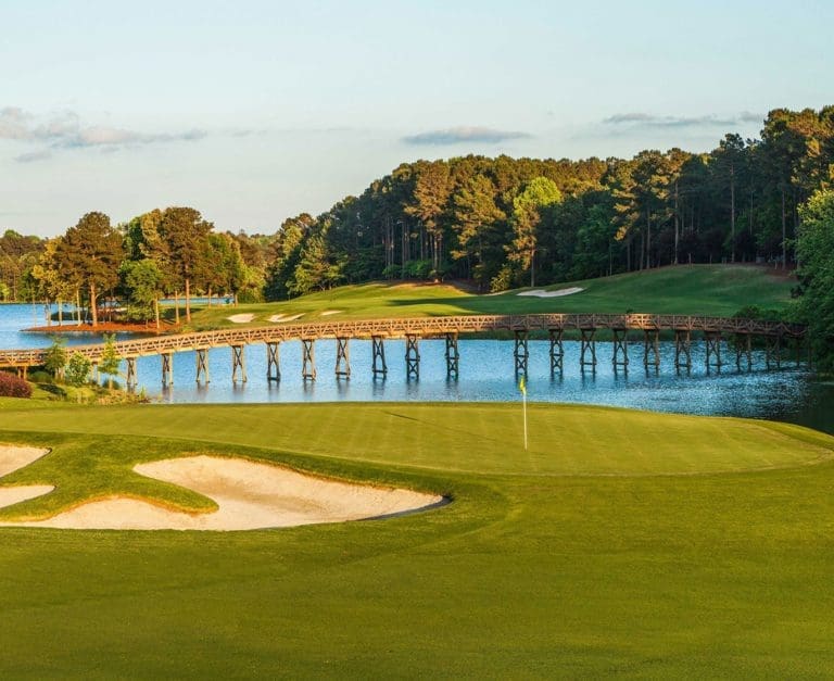 a beautiful golf course at Lake Oconee