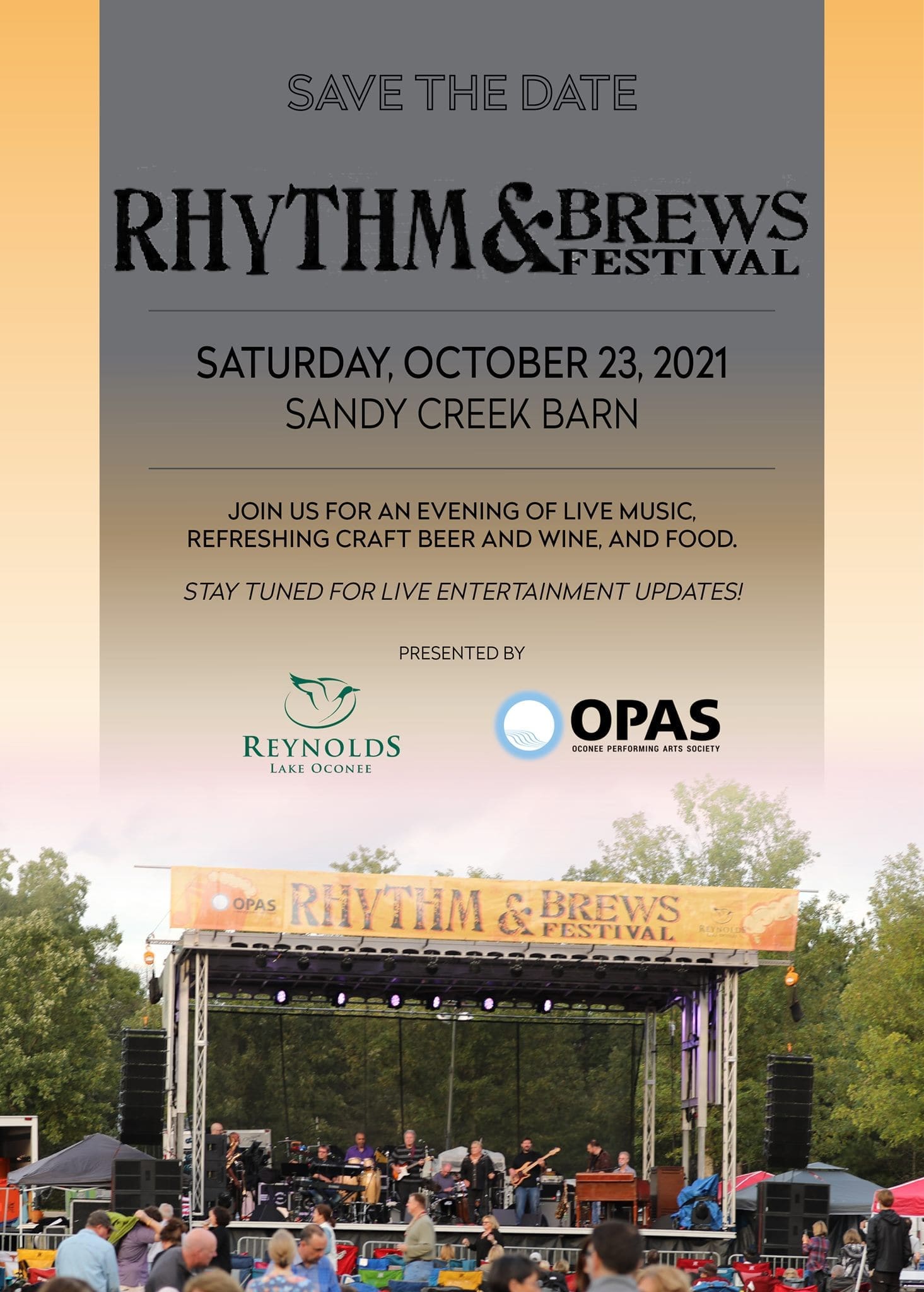 Rhythm & Brews festival flyer