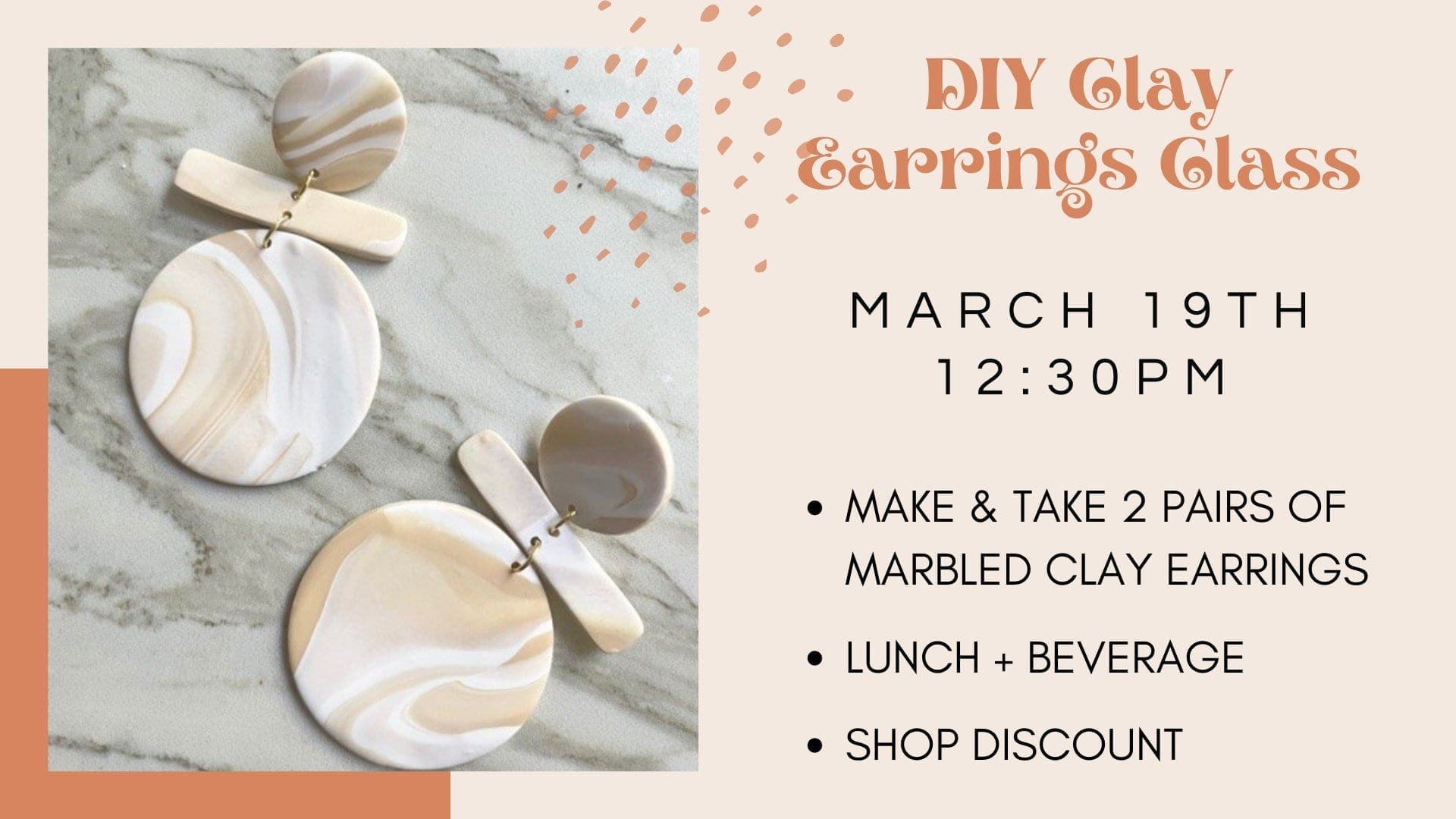 DIY Earrings Class flyer